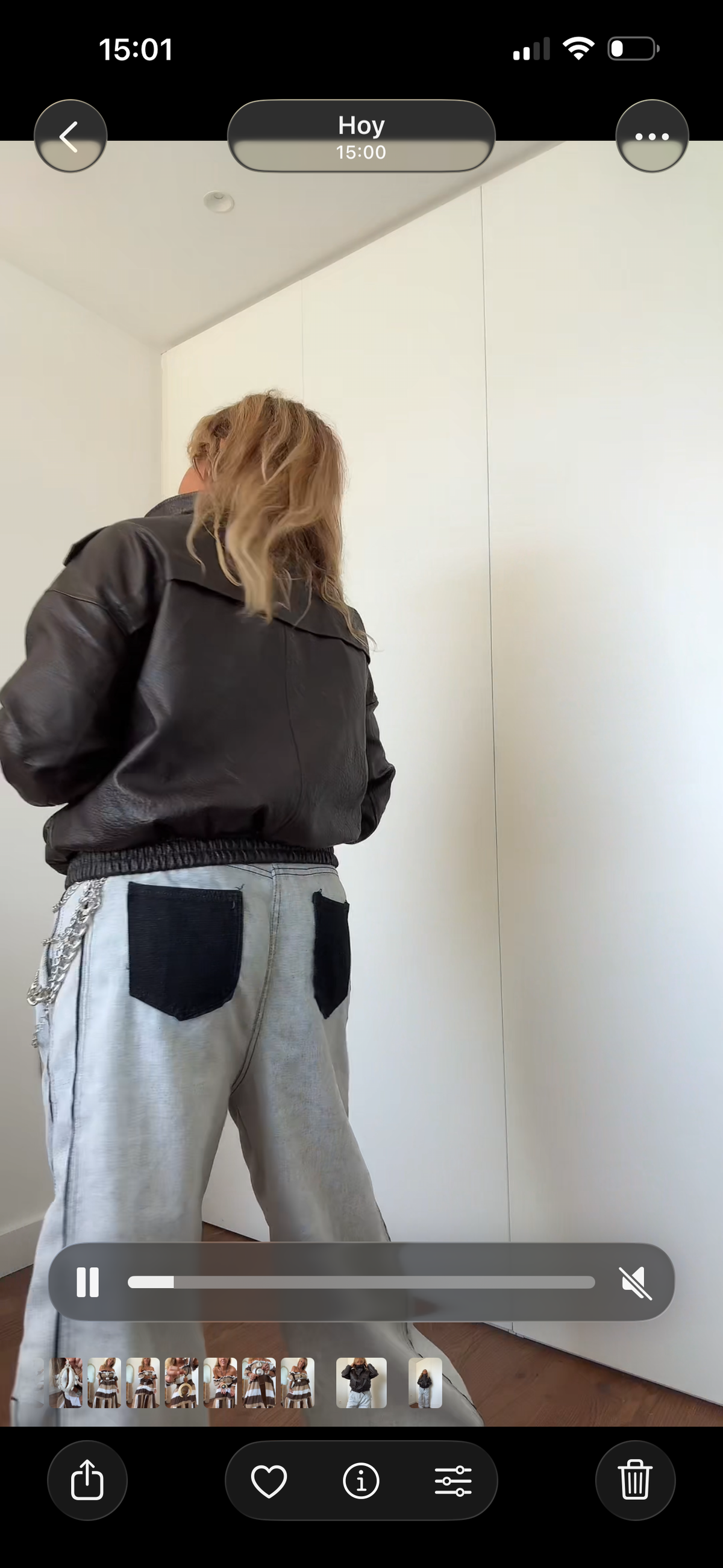 Pantalón vaquero gris