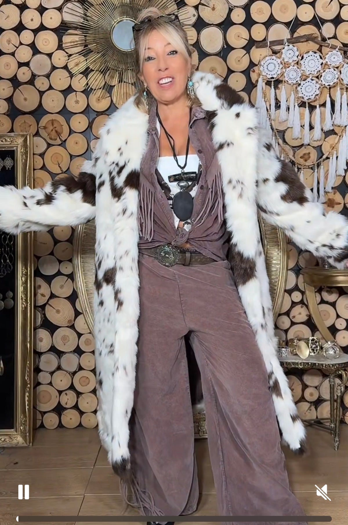 Chaqueta Cow